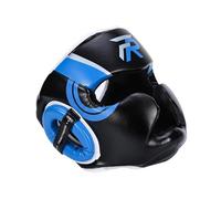 Fxzqgnh Casque de Boxe Intégral pour Arts Martiaux, Protection du Visage, Rembourrage Respirant et Design Ajustable, Idéal pour L'entraînement de Boxe, Bleu L