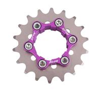 Fxzqgnh Cassette Monovitesse, Moyeu à Pignon, Plateau en Aluminium, Adaptateur pour Vélo à Pignon Fixe, Entretoise, Bagues de Retenue, Convient Aux Vélos de R, 18T