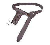 Fxzqgnh Ceinture de Chevalier avec Fourreau, Porte-accessoires Médiéval, Réglable, Style Classique, Légère et, Idéale pour Les Spectacles et Fêtes, Brun