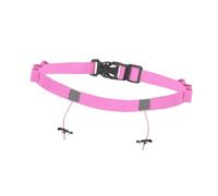 Fxzqgnh Ceinture Porte-dossard Réfléchissante avec Fermeture Rapide, 6 Passants Réglables, en Polyester, Idéale pour Le Jogging, Le Cyclisme et L'entraîne, Rose