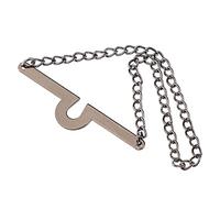 Fxzqgnh Chaîne de Cravate Homme Bijou Raffiné Lien de Cravate Élégant et Fonctionnel Épingle Décorative Accessoire Sophistiqué Adaptée à Business Mariage Bal, Noir, 15cm