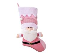 Fxzqgnh Chaussette de Noël à Suspendre, Idéale pour Les Biscuits. Fabriquée En Tissu Résistant et Décorée pour Noël, Elle Peut Contenir Des Cadeaux et, le père Noël