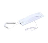 Fxzqgnh Combiné Téléphone Rétro Casque Écouteur Contrôle Appel Réponse Suspendre en Plastique Style Vintage Adaptée pour Smartphones Conversation D, Blanche