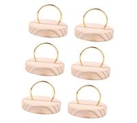 Fxzqgnh Composition Florale de Table en 6 Pièces : Couronne en Métal et Bois, Support en Bois, Guirlande, Décoration, Couronne Ronde pour Les Célébrations de, Diamètre 5 Cm