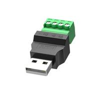 Fxzqgnh Connecteur USB 2.0 sans Soudure, Adaptateur USB à 4 Contacts en Polypropylène (PP) pour Une Connexion Facile et Une Utilisation Portable avec Les, Mâle