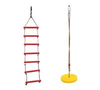 Fxzqgnh Corde à Grimper, Balançoire, Disque pour Enfants, Plastique PE