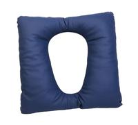 Fxzqgnh Coussin de Siège de Toilette, Coussin Rembourré, Portable, Accessoire de Salle de Bain Imperméable En PU pour Les Personnes âgées et Les Personnes Han, bleu foncé