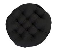 Fxzqgnh Coussin pour Hamac, Coussin Rond, Coussin de Chaise, Coussin de Détente, Coussin pour Hamac, Chaise de Jardin, Noir