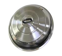 Fxzqgnh Couvercle de Casserole En Acier Inoxydable, Couvercle de Poêle, Remplacement, Universel, Rond, avec Poignée, Couvercle pour Assiette à Fromage, Couver, 36 Cm