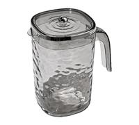 Fxzqgnh Cruche à Boisson Grande Cruche d'Eau avec Couvercle Étanche Poignée Ergonomique pour Thé Jus Lait Café Adaptée à la Maison Bureau Réfrigérateur, Gris