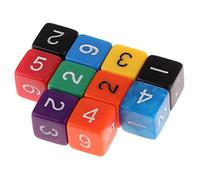 Fxzqgnh Cubes Carrés à 6 Faces en Acrylique, 6 Cubes pour Les Leçons de Mathématiques à L'école