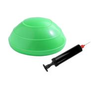 Fxzqgnh Demi-Ballon D'Équilibre pour Activités Physiques Boule de Fitness Gonflable avec Pompe Support Musculation Antidérapant en PVC Solide Adapté à La Gym, Vert