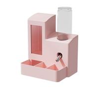 Fxzqgnh Distributeur Automatique de Nourriture pour Hamsters, Gamelle, Distributeur Automatique D'accessoires pour Animaux, Station D'aliment, Bouteille Rose de 120 ML
