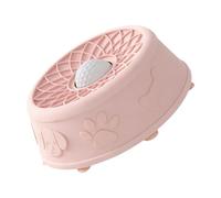 Fxzqgnh Distributeur de Nourriture à Lécher pour Chiens, Balle à Lécher, pour Nourrir avec des Aliments Liquides, Convient Aux Chiens et Chats de Petite, Rose