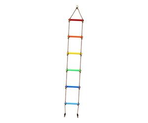 Fxzqgnh Échelle de Corde D'escalade pour Enfants, 6 Sections, Portable pour Une Utilisation Intérieure et Extérieure.
