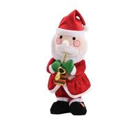 Fxzqgnh Electric Jouet Peluche Animé Chantant Dansant Décoration Table Noël Fonction Musicale Tissu Doux Adapté pour Enfants Bureau Fêtes Cheminée, Le Père Noël