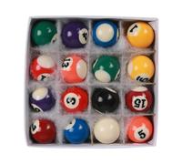 Fxzqgnh Ensemble de 16 Mini Boules de Billard pour Enfants, Jouet Cadeau, Boules de Billard de 25 Mm, Petit Ensemble de Billard