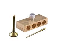 Fxzqgnh Ensemble de 3 Moules à Cônes D'encens, Moule pour Fabriquer Des Cônes D'encens, Outil pour Encens, Trous de 6 à 6 Mm, Kit D'encens Portabl, 4 trous