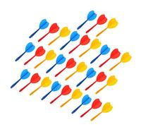 Fxzqgnh Ensemble de 30 Pointes de Fléchettes Compatibles avec Filetage de 6 Mm. Accessoires Durables, Adaptés Aux D'entraînement, Rouge Jaune Bleu, 70mm