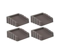 Fxzqgnh Ensemble de 4 Butées de Porte, Butée de Porte pour Carrelage, Parquet, Moquette, Support de Porte, Protection de Sol pour école, Chambre, Maison, Hôte, Gris