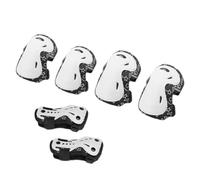 Fxzqgnh Ensemble D'équipement de Protection pour Enfants : Protège-Mains Multifonctionnels, Coudières, Ensemble de Protection pour Skateboard pour Les Act, Blanc