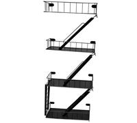 Fxzqgnh Étagère à Feu, Organisateur, Rangement, Créatif, Monté sur L'escalier, étagère Décorative pour Bureau, Cuisine, Intérieur et, 4 Niveaux