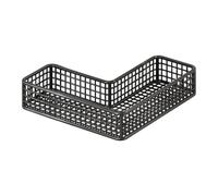Fxzqgnh Étagère de Douche en Métal, étagère de Rangement pour Douche, étagère d'angle, Support pour Garage, Salle de Bain, Shampoing, après-shampoing, Noir 25x10x5cm