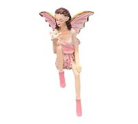 Fxzqgnh Figurine de Statue pour Micro Ornement de Fenêtre Sculpture de Collection Figurine Mignonne En Résine Imperméable pour Aménager Un Espace, Rose
