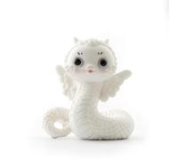 Fxzqgnh Figurine Serpent Mignon Serpent En Céramique Compacte Statuette Décorative pour Étagère, White