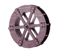 Fxzqgnh Fontaine à Roue de Style Feng Shui, Fontaine de Table, Accessoire Photo Miniature, Roue, Roue de Nettoyeur Haute Pression pour Balcon et Jardin, 8CM