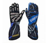 Fxzqgnh Gants de Course Ajustés pour Pilote Haute Protection Main Longues Manchettes Grip Silicone Style Moderne Adaptés à l'Entraînement Karting Sorties Circuit, Bleu, Taille Unique