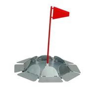 Fxzqgnh Golf Practice Putting Cup Aide Formation Golf Disc Putting Trou Porte-Drapeau Matériau Robuste Portable Approprié Bureau Jardin Extérieur, Drapeau Rouge