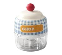 Fxzqgnh Hachoir Électrique Broyeur D'Ail Mélangeur Portatif Viande Légumes Convient pour La Cuisine et Les Repas Familiaux, Bleu