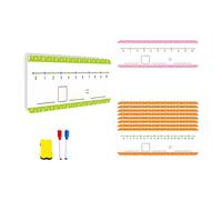 Fxzqgnh Jeu de 21 Cartes Numériques avec Tableau Effaçable Double Face pour Les Leçons Quotidiennes et Les Exercices En Famille