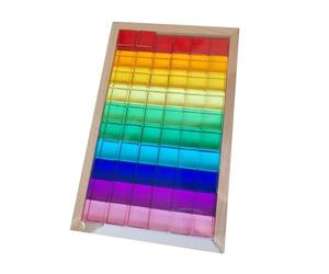 Fxzqgnh Jeu de Construction En Cubes : Blocs de Construction, Raisonnement Spatial, Résolution de Problèmes, Jeu D’empilage - Cubes En Acrylique pour Tout-pet