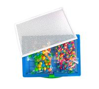 Fxzqgnh Jeu de Forme de Champignons - Jouet D'éveil pour Les Tout-petits - Jouet pour Garçons et Filles, 296pcs Perles À Ongles