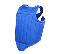 Fxzqgnh Karaté Protège-Poitrine Unisexe Rembourrage Absorbant Les Impacts Gilet D'Armure Ventrale Protection des Côtes en Tissu Oxford Adapté pour Hommes et F, Bleu S