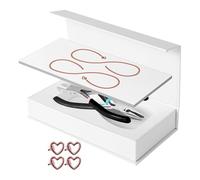 Fxzqgnh Kit de Bracelet à Faire Soi-même - Cadeau Romantique, Ensemble de Bracelets Tendance - Kit de Bracelet pour Anniversaire, Thanksgiving, 1 Paire d'or Rose