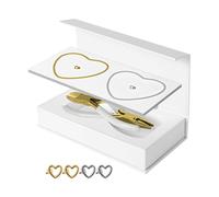 Fxzqgnh Kit de bricolage pour bracelets - Fabrication de bijoux pour toutes les occasions - Idées cadeaux pour la Saint-Valentin, des fiançailles ou pour les couples, 1 argent et 1 or