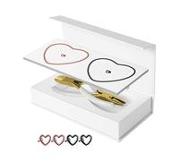 Fxzqgnh Kit de bricolage pour bracelets - Fabrication de bijoux pour toutes les occasions - Idées cadeaux pour la Saint-Valentin, des fiançailles ou pour les couples, 1 noir et 1 or rose
