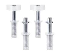 Fxzqgnh Kit de Quincaillerie pour Porte Pliante, Articulation Pivotante Supérieure et Roulette de Guidage, Facile à Utiliser, Section de Porte Coulissante Pol, 4 Pièces