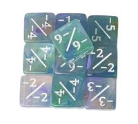 Fxzqgnh Lot de 10 Dés de Comptage En Acrylique pour L'enseignement Des Mathématiques, pour Addition et Soustraction, pour Jeux de Société, Dés Mathématiqu, Violet Rouge