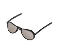 Fxzqgnh Lunettes de Soleil pour Figurine Action Accessoire Déguisement Modèle Rond Métal Alliage avec Boîte Adapté à Habillage Expo Décoration, D01 Noir