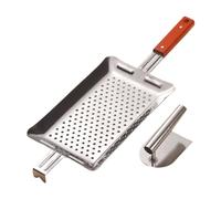 Fxzqgnh Machine à Spaetzle En Acier Inoxydable, Presse à Spaetzle Antirouille, Rabot à Spaetzle avec Outil à Racler La Pâte pour Pâtes Maison, Rectangulaire