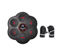 Fxzqgnh Machine de Boxe Intelligente avec Cible Murale, Entraîneur de Boxe Intelligent, Sac de Frappe Mural, Coussin de Frappe pour Hommes et Femmes, Exercice, Double lumière 6 Trous