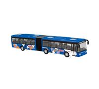 Fxzqgnh Maquette de Bus de Transport En Commun, Bus à Rétrofriction, Long, Décoratif, de Collection, Jouet En Métal Moulé sous Pression pour Cadeaux, Outils P, Bleu