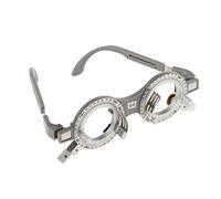 Fxzqgnh Monture D'Essai Optique En Métal et Cadre Adaptable pour Lentilles D'Essai Support Optométrique Structure Ergonomique Adaptée à L'Examen Médical P, 64mm