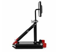 Fxzqgnh Pad d'Entraînement pour Grosse Caisse Pédale de Batterie Pédale de Grosse Caisse Pad de Frappe Structure en Métal Noir avec Planche de Pied