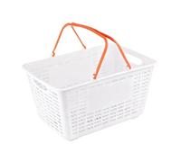 Fxzqgnh Panier à avec Poignée, Panier Ergonomique, Organisateur de Supermarché pour Courses, Fruits, Garde-Manger, Chambre, Orange
