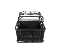 Fxzqgnh Panier Vélo avec Attache Métallique Panier Vélo Arrière Robuste Transport pour Cyclistes, Engins Motorisés, Trajets Quotidiens, Panier pour Chien avec Couvercle Et Sac De Doublure
